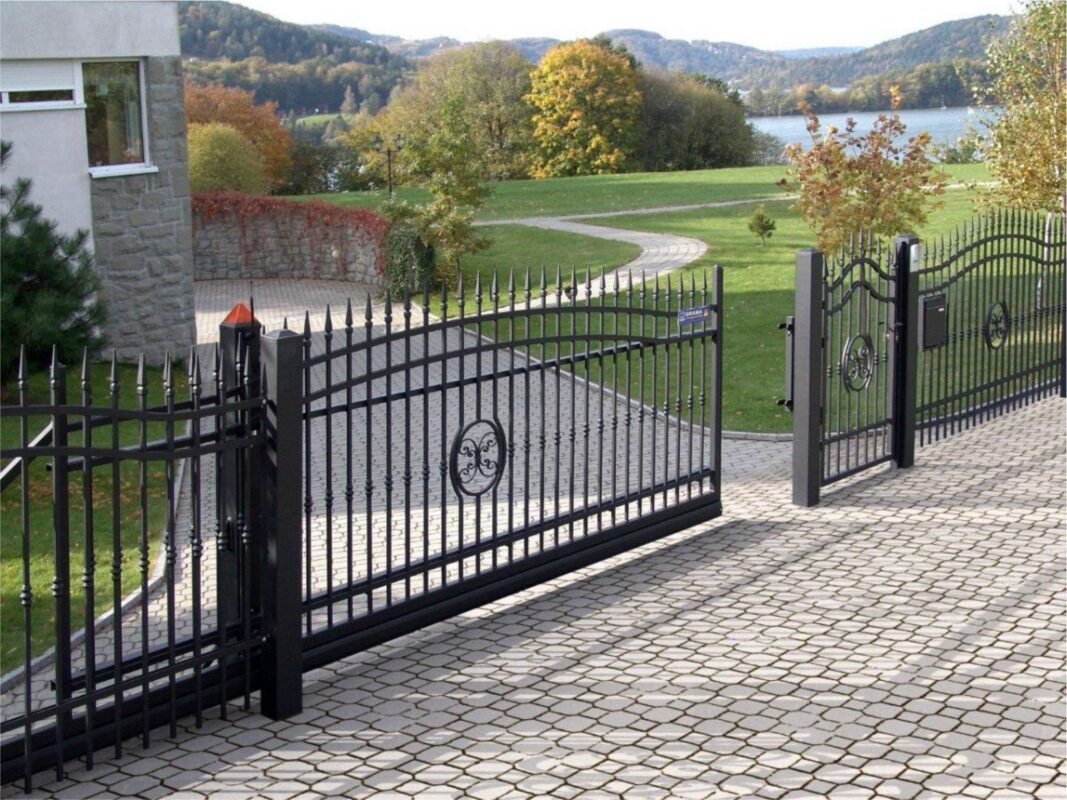modern tasarımlı bft ve nice otomatik bahçe kapısı, site girişinde villanızda kullanıma uygun