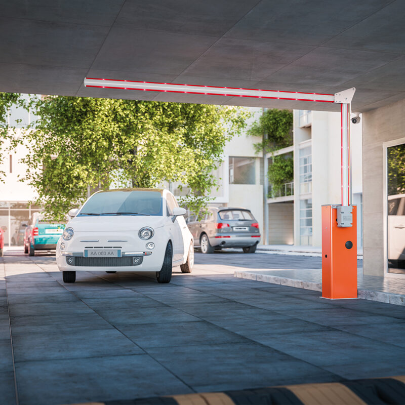 Otomatik kontrollü bariyer sistemi, araç giriş-çıkış kontrolü için kullanılan modern güvenlik bariyeri