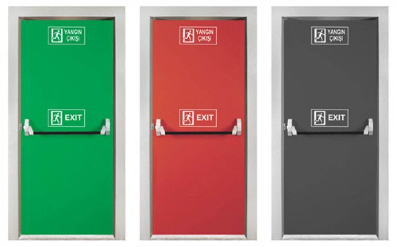 Panik bar sistemli acil çıkış kapısı – yangın ve acil durum güvenliği Yangın Kapısı