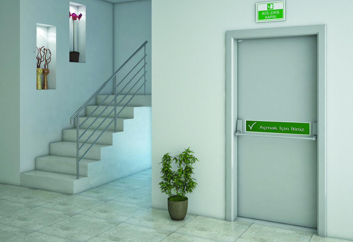 Panik bar sistemli acil çıkış kapısı – yangın ve acil durum güvenliği Yangın Kapısı